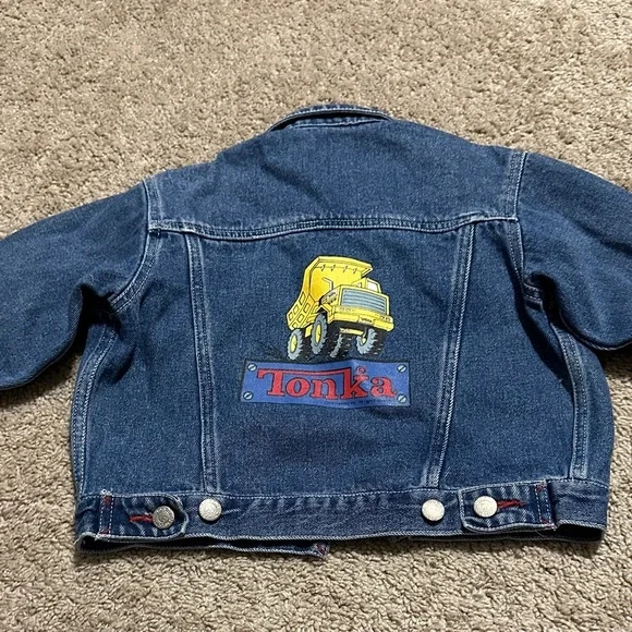 Vintage Tonka Truck Denim Jacket Size 2 - Picture 1 of 7